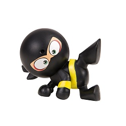 Фигурка ниндзя Газовый Воин из серии Fart Ninjas, черный, 7 см. (Fart Ninjas, 36999) - миниатюра